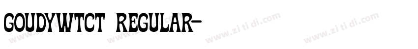 goudywtct  regular字体转换